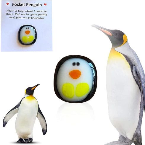 A Little Pocket Penguin Hug, Mini Cute Animal Decoration, Stress Relief Toy for Kids