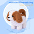 WorWoder Interactive Electronic Plush Saint Bernard Toy Puppy - Walking, Barking, Tail Wagging Companion for Kids