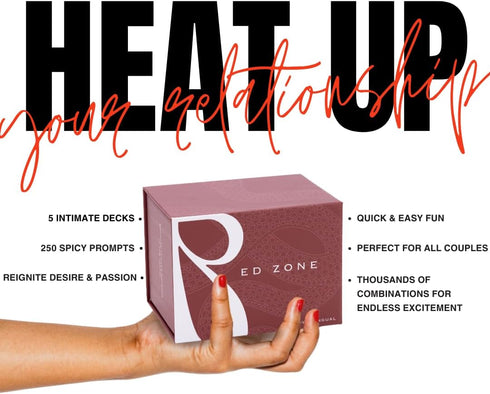 250 Red Zone Intimacy Card Game for Couples | Spicy Prompts, Role-Play Ideas, Foreplay Levels & Playful Positions |
