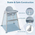4 1 3-Point HONEY JOY Baby High Chair, in Convertible Highchair for Babies and Toddlers, Adjustable Legs, Double