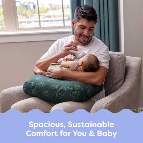 Boppy Nursing Pillow - Firm, Ergonomic U-Shaped Bottle and Breastfeeding Pillow with High Lift for Comfort and Support