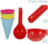 5pcs Children Beach Toy Set, Kids Beach Toys Ice Cream Cup Toys