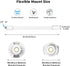 HB6550/HB65/HB66/HB6558/HB248, SM935E/SM650, 20'' Flexible Baby Monitor Mount for HelloBaby ANMEATE Compatibile