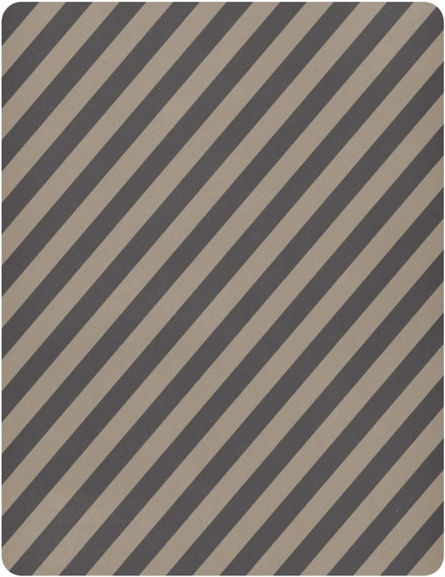 Pigsaly 27x39 Inch Crib Sheets Chocolate Balck Striped Baby Sheet for Standard Crib Mattress Boys Girls Toddler Bed