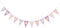 WAWOO Highchair Banner - Purple Sun Flag Banner, Hanging Bunting Banner, Birthday Party