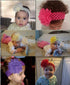10Pcs Baby Girls Headbands – Soft Elastic Hair Bands with 10 Lovely Colour Chiffon Flowers for Toddlers and Kids