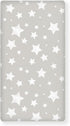 Winpema White Cute Stars Fitted Crib Sheet Stars Baby Crib Sheet Fit Standard