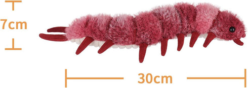 Apricot Lamb Insect Toys Plush Devil Centipede, Soft Cuddly Stuffed Animal Perfect for Kids 11.8 Inches