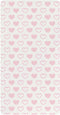 miaozhen Cotton Crib Sheets for Baby Boys Girls Soft Abstract Art Heart Peach
