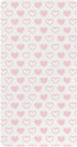 miaozhen Cotton Crib Sheets for Baby Boys Girls Soft Abstract Art Heart Peach