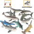 20 Set, PCS Mini Rubber Shark Toy Figure, Super Stretches Bath Toy Material TPR, Ocean Sea Animal Floating Bathtub Toy