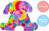Rainbow Puppy Stuffed Animal Dog Toy, Cute Colorful Plush Toy for Kids, Stuffed Animal for Boys and Girls