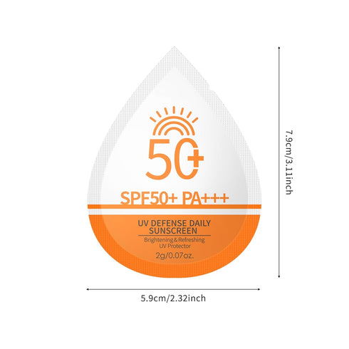 LOTIZUO 50 SPF50 Packets (50 Mini Sunscreen Travel Size Bulk, Pcs Beach Must Haves For Face & Body, Sunscreen Party