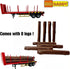 Big Daddy Heavy Duty Lumber Truck Tractor Trailer Toy