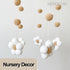 Baby Crib Mobile for Boys Girls – Boho Nursery Decor Mobile for Bassinet, Felt Daisy Flower Mobiles