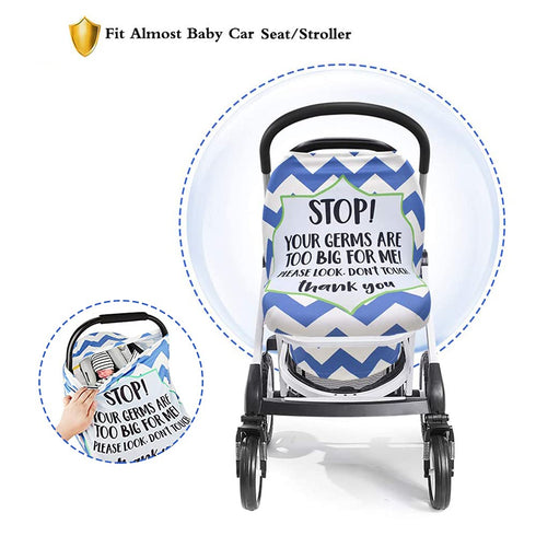 Metplus Stretchy Infant Car Seat Canopy, Metplus Baby Carseat Cover, Soft Nursing Breastfeeding Cover, Multi Use