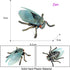Animal Figures 3 pcs Realistic Plastic Golden Cicada Family, Educational Toys for Kids, Birthday Gift