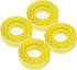 INJORA Silicone Rubber Inserts for 62-64mm*24mm 1.0" Tires (Large Yellow)