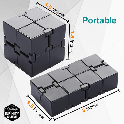 Infinity Cube Sensory Fidget Toy, EDC Fidgeting Game for Kids and Adults, Cool Mini Gadget Best for Stress and Stress