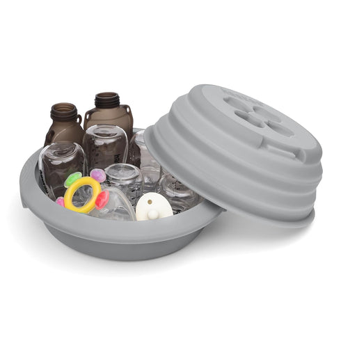 Haakaa Multipurpose Silicone Microwave Bottle Sterilizer & Steamer Reusable Collapsible Microwave Sterilizer