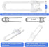 safeasy 10 Pack 10) Baby Sliding Cabinet Locks - Adjustable U Shaped Child Safety Locks,Childproof Latches for Kitchen