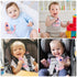 Aolso 3 Silicone Baby Teething Toys, Remote Control Shape Teethers Toys with Teething Tubes and Pacifier Clip, Baby