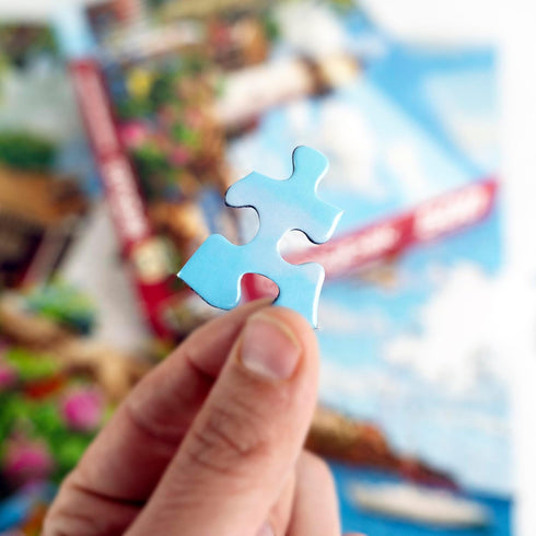 Springbok's Coastal Illumination 500 Piece Jigsaw Puzzle for Adults, Features an Idyllic Coastal Retreat Made in USA