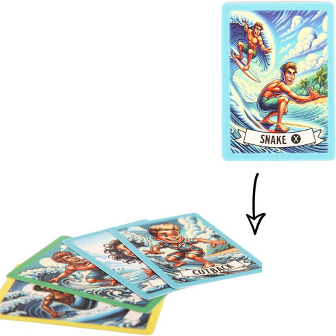 Card Games for Kids 8-12 - Surf-Themed Games for Babysitting, Wedding Activities, Family Game Nights