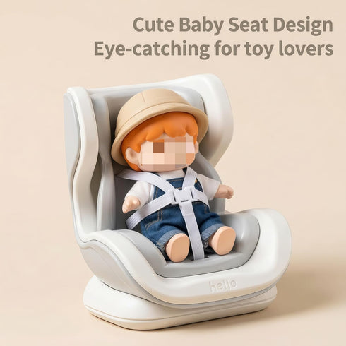 Xinbalove 17cm Dolls car seat with Air Vent Clip, Magnetic Doll Car Seat Holder, Universal Action Figure Sofa