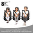 Diono Solana Lightweight Backless Booster Seat - Black, No Latch, Machine Washable