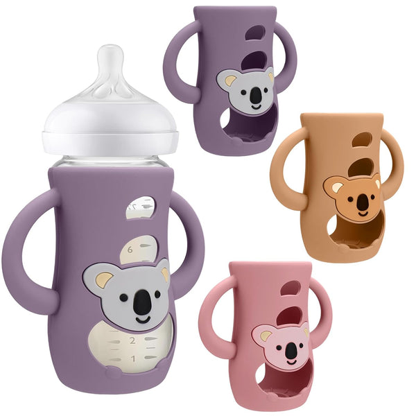 BUSOHA 3 Pack Koala Silicone Sleeves for Avent Baby Bottles - Drop
