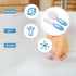 Set 2pcs Soft Bristles Brush and Hair Comb for Newborns, Nylon Scalp Massage and Bath Cleaning Brush Kit, Pink and Blue