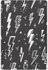 Fitted Crib Sheet for Boys Girls - Lightning Bolts Black Baby Crib Sheets Bassinet Sheets 27 x 39 in