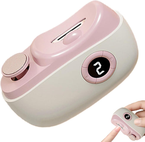 Generic Trimmer Trimmer 3-Speed Electric Nail - USB Rechargeable Fingernail | Quiet LED Nail Clippers Built-in Scraps