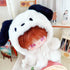 niannyyhouse 20cm Plush Doll Clothes - Puppy Onesies and Loose White Bodysuit for 8in Soft Plush Toy
