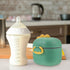 LIOOBO Portable Formula Dispenser Container with Four Compartments Sealed Milk Powder Holder for Travel and Outdoor Use