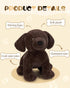 24" MaoGoLan Giant Chocolate Lab Stuffed Animal, Adorable and Cuddly Large Labrador Dog Plush,Stuffed Puppy Throw