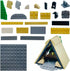 Camping Building Block Kit, Tent Bonfire Camping Lights, Nature Glamping Outdoors Adventures Toy for Boys Girls Age 6-14