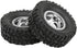 Hub Wheel Rims with Soft Rubber Tires, 4WD Aluminum Alloy Wheel Hub for WPL C14 C24 B14 B24 B16 B36 RC Car