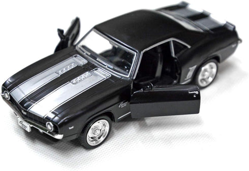 Tianmei 1:32 Scale Supercar Alloy Die-Cast Car Model Collection, Camaro 1969 - Black, Kids Play Vehicle