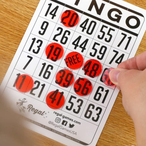 Regal Bingo - Classic Bingo Cards, 200 Count, 6.125” x 4.17” Cardstock, White