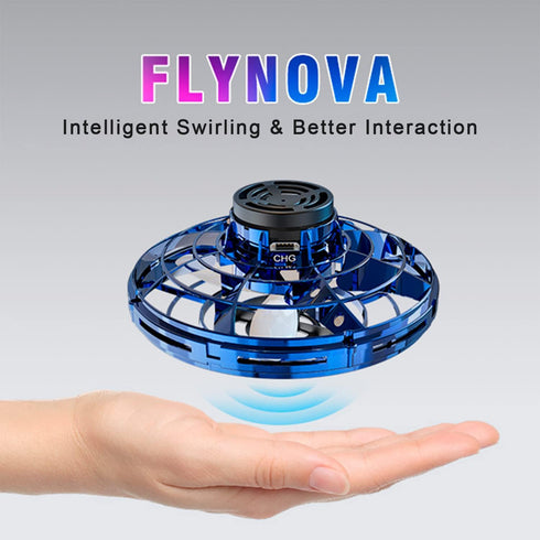 FLYNOVA Cool Kids Light Up Toys, Hand Operated UFO Drones, Mini Flying Orb with Lights, Indoor Outdoor Party Toys