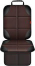 Car Seat Protector 1 Pack Car Seat Cushion Mat Thickest Padding,Waterproof 600D Fabric Car Seat Covers for Non-Slip Backing Mesh Pockets for Baby and Pet 1 Seat Protector Brown by XHYANG
