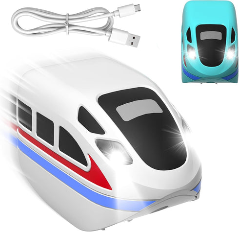 Goody King Only Electric Train Set, Not Fit with Magnetic Track, 2-Pack