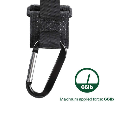 Topwon Stroller Hooks with Wrist Strap, Universal Handy Hook for Strollers/Walkers/Buggy (2Pcs)