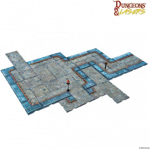 Archon Studio Dungeons & Lasers: City Streets Miniature Terrain - Unpainted Compatible with DND Tabletop RPG