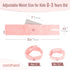 Colic and Gas Relief for Newborns - Flaxseed Heated Tummy Wrap, Baby Swaddling Belt for Upset Stomach Relief (Pink)
