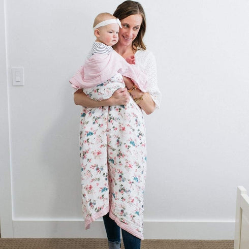47 47 GRACED SOFT LUXURIES Muslin Baby Blanket | Breathable, Ultra-Soft Muslin Quilt | Perfect Receiving Blankets