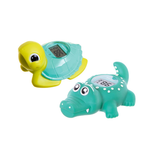 Dreambaby Turtle + Croc Baby Bath Thermometer - Instant Read Digital Thermometer