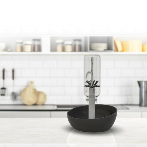 The First Years Suds Baby Bottle Washer, includes Built-in Baby Bottle Brush for Cleaning